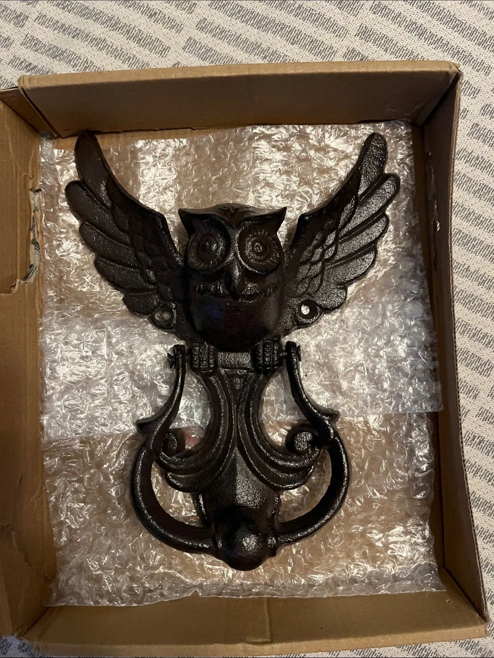 Black Owl Winged Wall Hook - Decorative Home Wall Decor